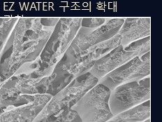 EZ WATER 구조 확대 관찰 SEM 이미지